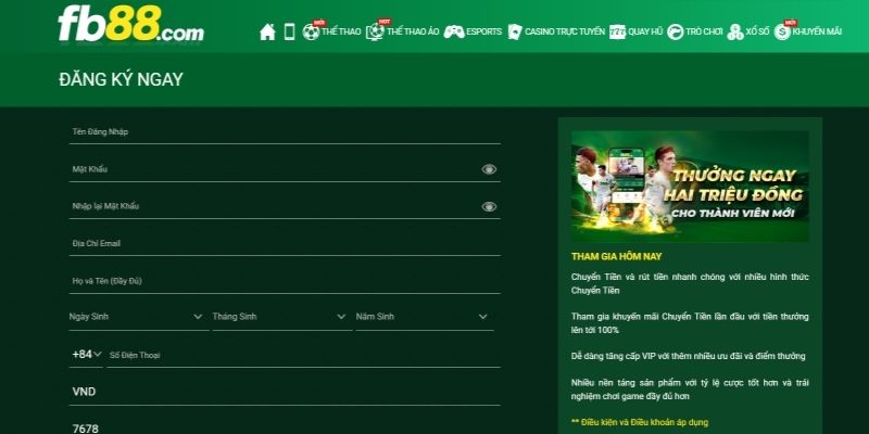 Nhập và check thông tin đăng ký chuẩn 100%